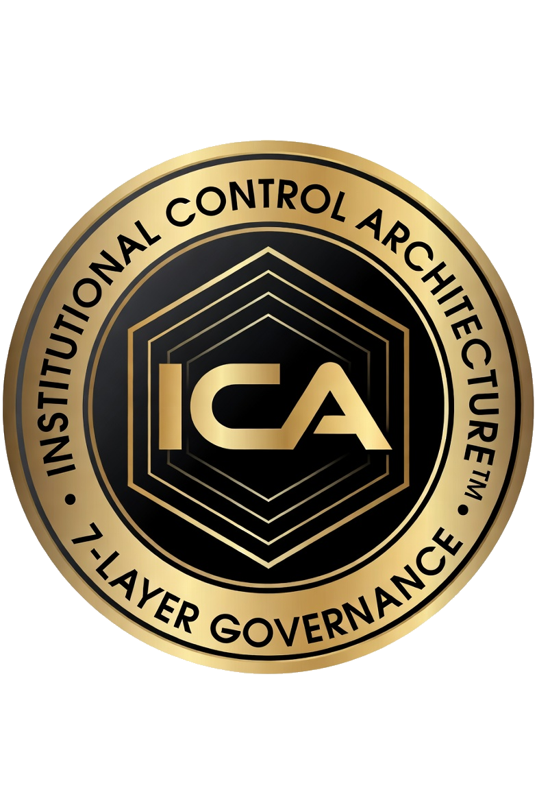 Institutional Control Architecture · 7-Layer Governance · seal
